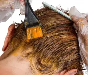 طریقه حنا گرفتن روی مو