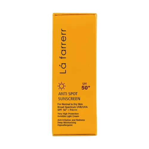 کرم ضدآفتاب با spf50%